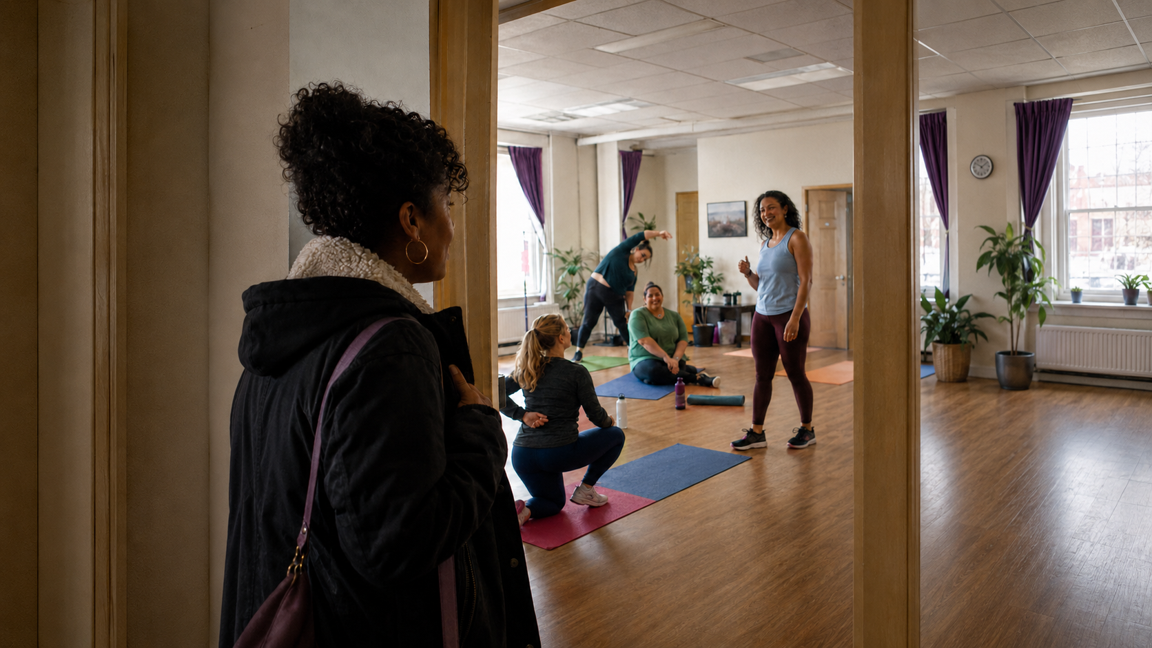 The hardest part of exercise is often walking into the room