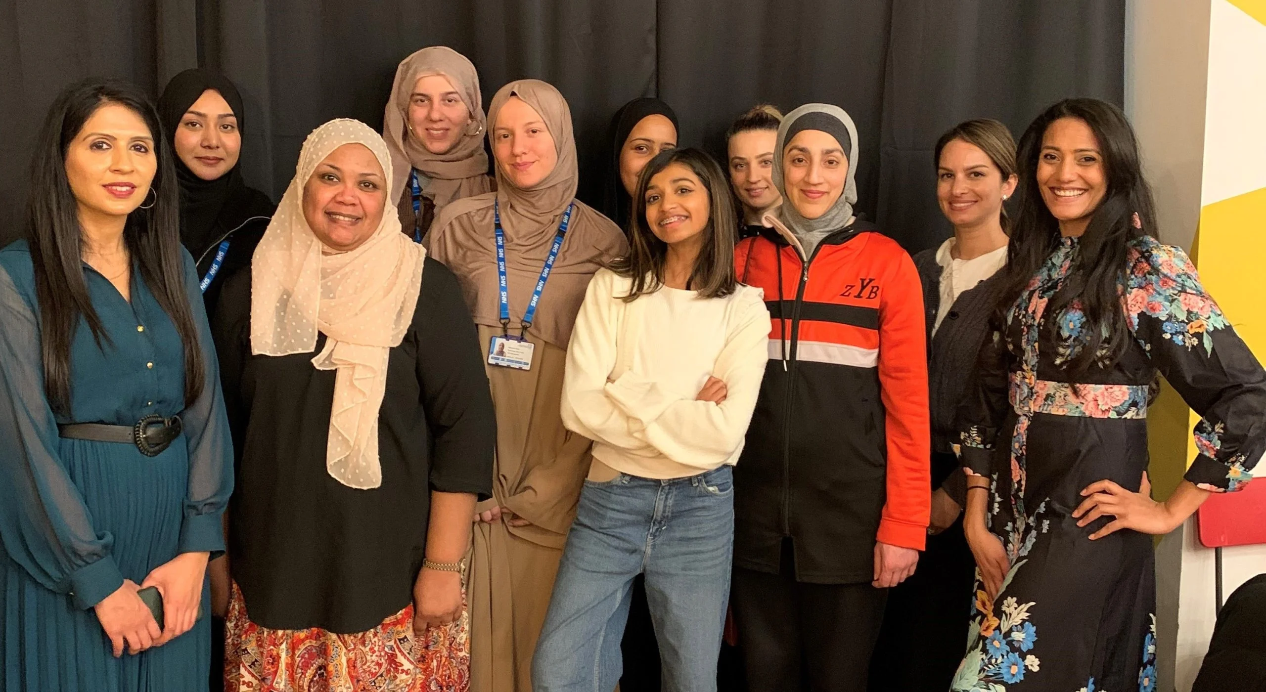 Women at the Communi-TEA health event at Battersea Mosque
