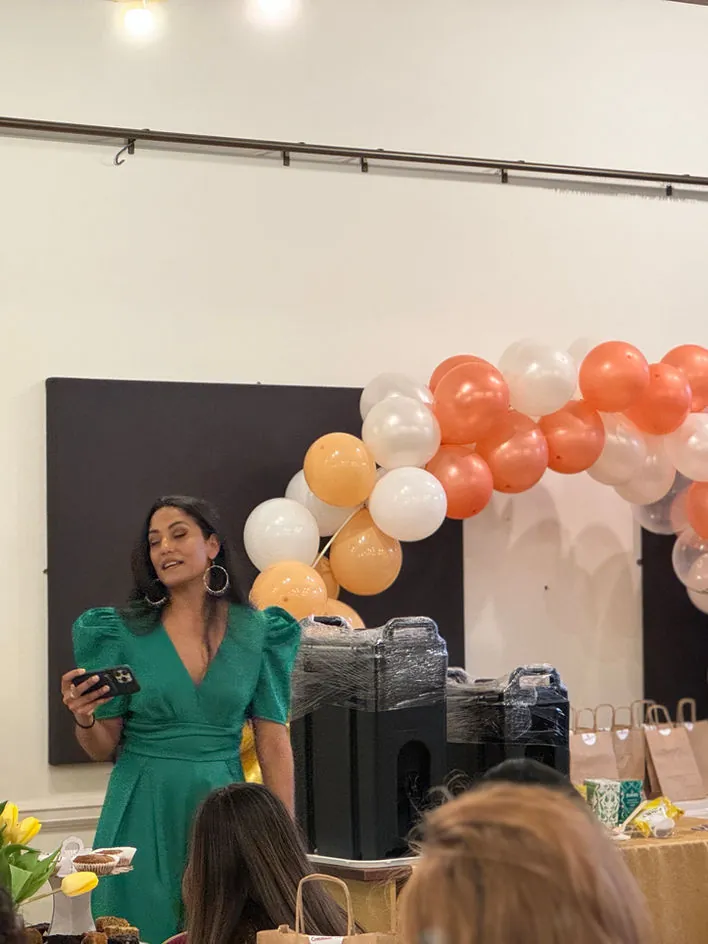Women at a Communi-TEA gathering